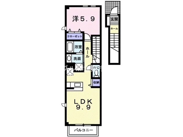 チアフルホームＡの物件間取画像